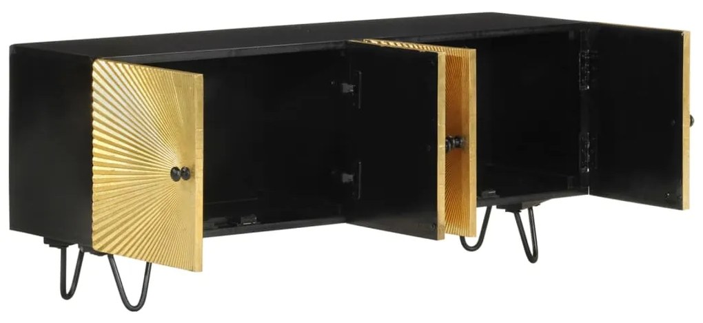 vidaXL Έπιπλο Τηλεόρασης 110 x 30 x 45 εκ. από Μασίφ Ξύλο Μάνγκο