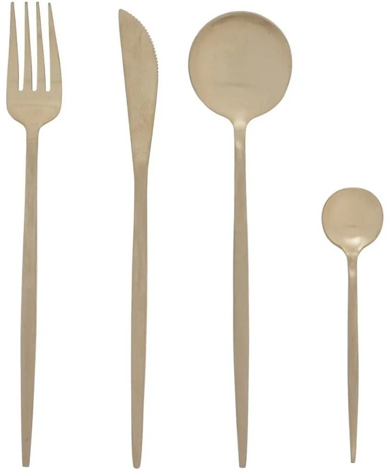 Μαχαιροπίρουνα Ida (Σετ 24Τμχ) 07.189069 Gold 24 τμχ Stainless Steel