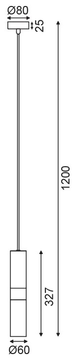 ΚΡΕΜΑΣΤΟ ΦΩΤΙΣΤΙΚΟ 1XGU10 ΜΑΥΡΟ ΜΕΤΑΛΛΙΚΟ D8XH120CM DA VINCI - HM851P6BK