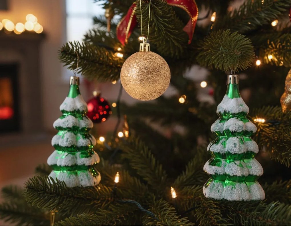 Σετ πλαστικά στολίδια Mini Tree 3 τεμάχια