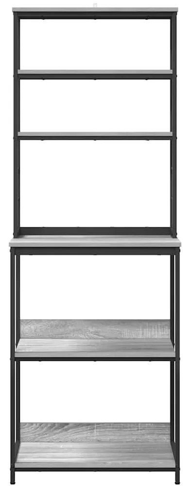 vidaXL Ράφι Κουζίνας Γκρίζο Σονομα 60 x 40 x 168 εκ Επεξεργασμένο ξύλο