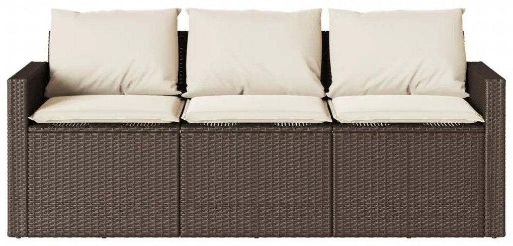 Σετ Τραπεζαρίας Κήπου 2 τεμ. Καφέ Συνθετικό Ρατάν με Μαξιλάρια 366330