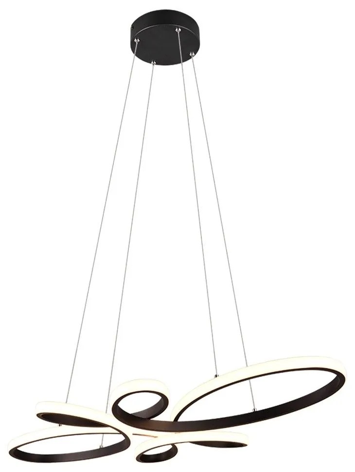 Φωτιστικό Οροφής Fly 345619132 83x45x150cm 1xSMD 32W 3900lm 3000K Black Trio Lighting