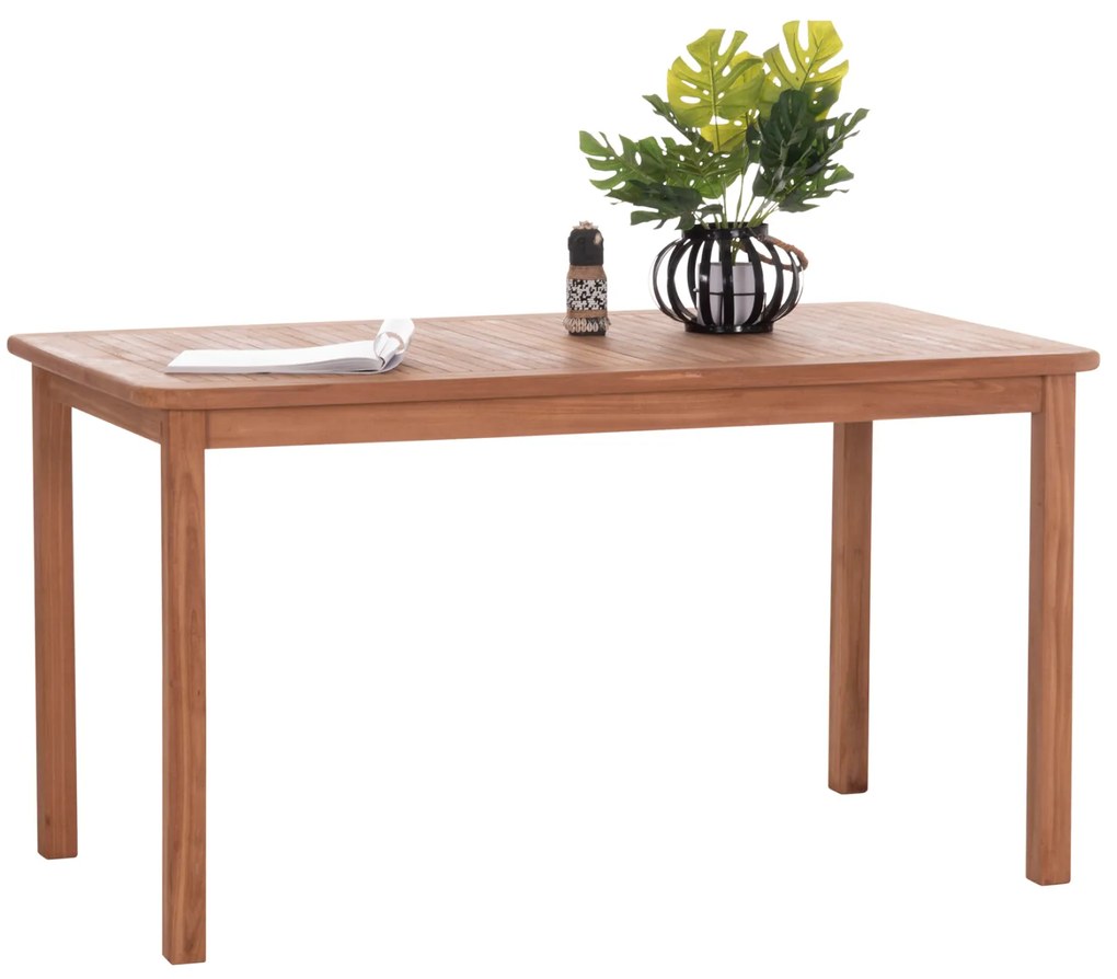 ΤΡΑΠΕΖΙ ΟΡΘΟΓΩΝΙΟ PRESSCOT HM18123 ΞΥΛΟ TEAK--ΦΥΣΙΚΟ 140x80x76Υεκ. (1 Τεμμάχια)