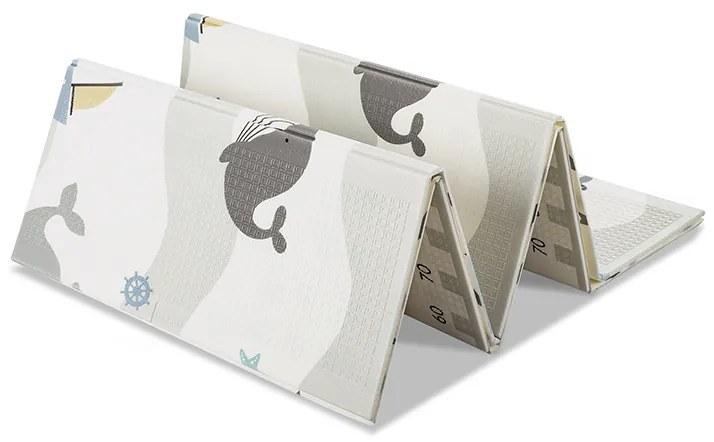 Χαλάκι Δραστηριοτήτων Πτυσσόμενο Διπλής Όψης Waves &amp; Stars 180x200cm 10300490004 Lorelli