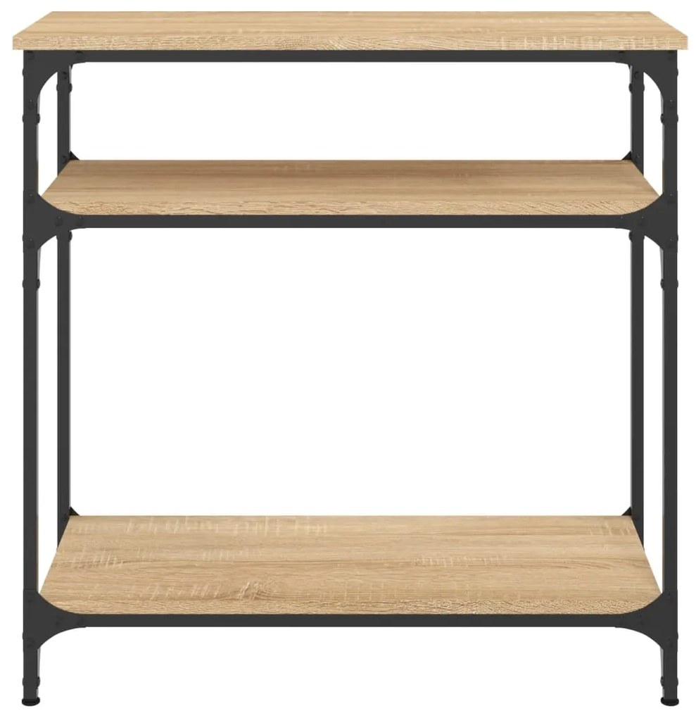 vidaXL Τραπέζι Κονσόλα Sonoma Δρυς 75x29x75 εκ. Επεξεργασμένο Ξύλο