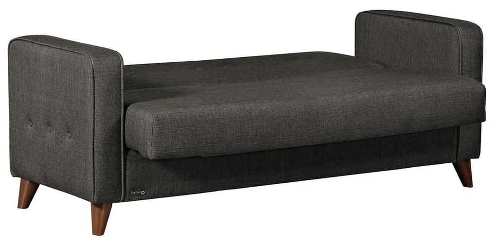 Καναπές Κρεβάτι Διθέσιος GABRIEL 2S Γκρι 146x79x81cm - Ύφασμα - 14210225