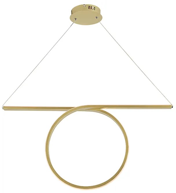 Φωτιστικό Οροφής LED Aca Zero HM98LEDP88BR Brass