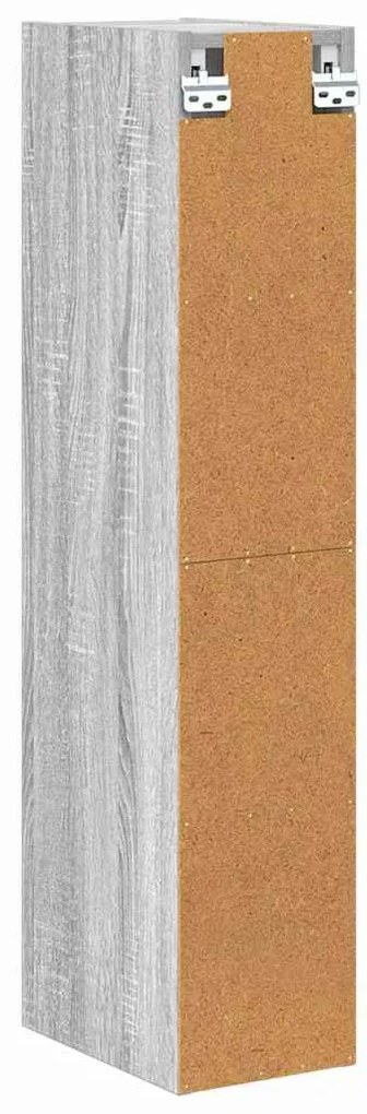 vidaXL Κρεμαστό ντουλάπι Γκρίζο Σονομα 20 x 29,5 x 100 εκ.