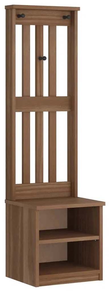 vidaXL Δέντρο χωλ "SANDNES" 45x40x159,5 εκ.Πεύκο μασίφ ξύλο