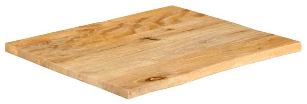 vidaXL Επιφάνεια Τραπεζιού 80x80x2,5 εκ. Live Edge Μασίφ Ξύλο Μάνγκο