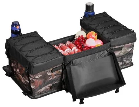 VEVOR 68L ATV Rear Storage Bag 600D Oxford Cloth Rear Cargo Bag &amp; Sponge Cushion