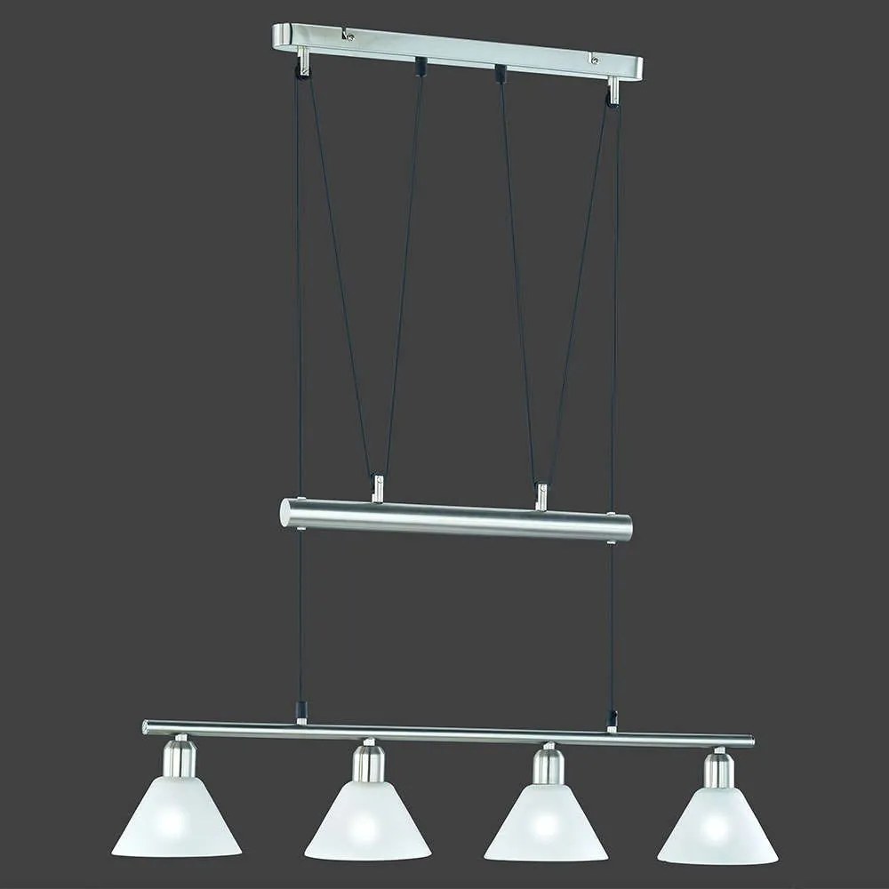 Φωτιστικό Οροφής - Ράγα Stamina 3751041-07 Nickel Trio Lighting Metal