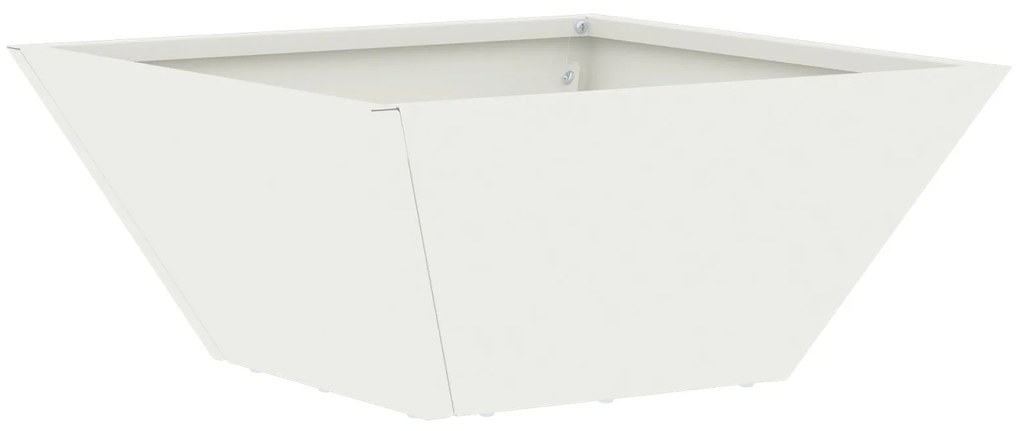vidaXL Σετ Πλαστικών Γλαστρών Λευκό Πλαστικό 35 x 35 x 15 εκ.