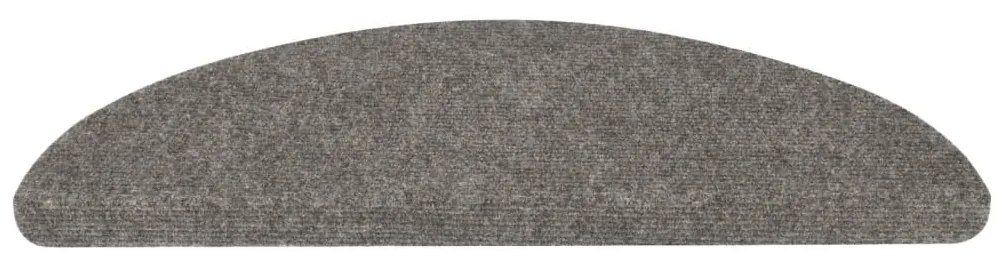 vidaXL Πατάκια Σκάλας Αυτοκόλλητα 10 τεμ. Γκρι 65 x 22,5 x 3,5 εκ.
