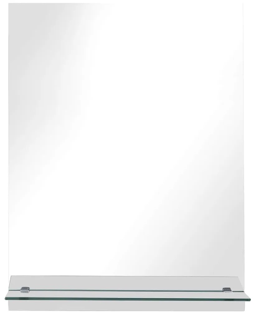 vidaXL Καθρέφτης Τοίχου με Ράφι 20 x 40 εκ. από Ψημένο Γυαλί