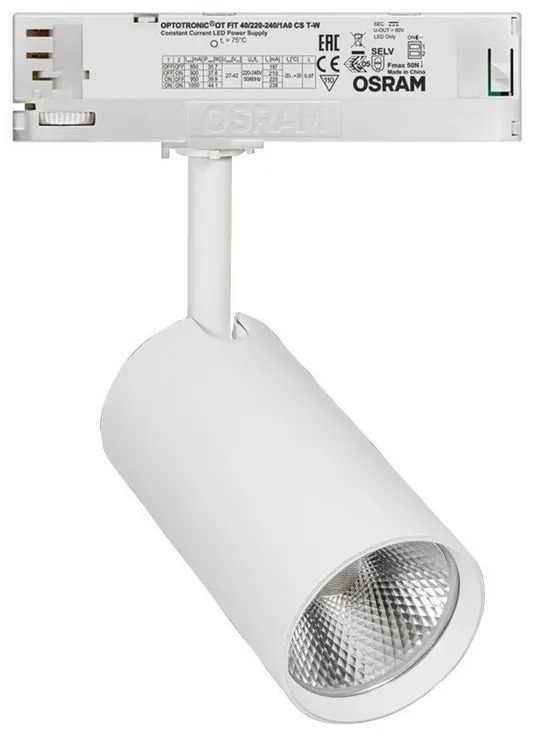 Σποτ Ράγας VK/04352/TR/W/24/930 220-240V Led 25.5W 3000K 2.959lm 24° IP20 White VKLed