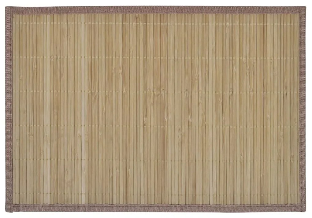 Σουπλά 6 τεμ. Καφέ 30 x 45 εκ. από Μπαμπού