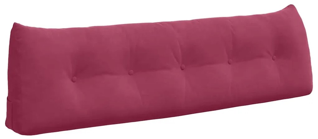 vidaXL Μαξιλάρι Πλάτης Κόκκινο 160 x 24 x 50 εκ Βελούδο