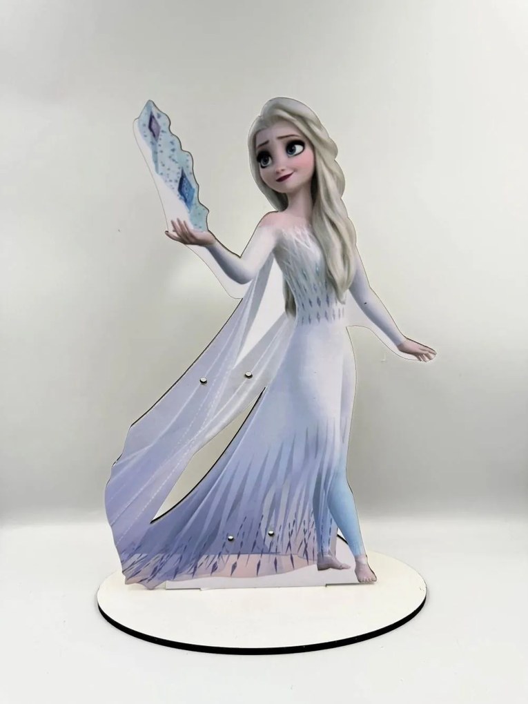 Τύπου Έλσα - Elsa Frozen Αρωματική λαμπάδα ν.1 - Σετ Λαμπάδα και πλάτη με βάση