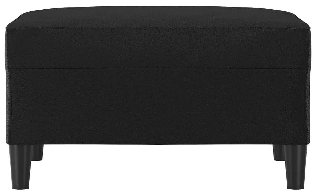 vidaXL Υποπόδιο Μαύρο 70 x 55 x 41 εκ. από Συνθετικό Δέρμα