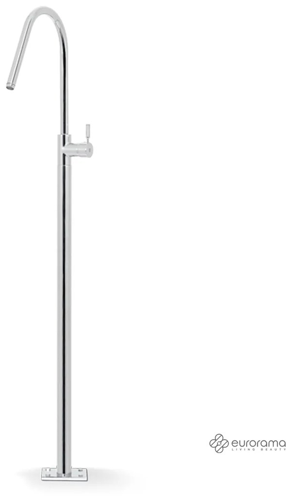 Eurorama Chrome Επιδαπέδια Μπαταρία Νιπτήρος 13302-100