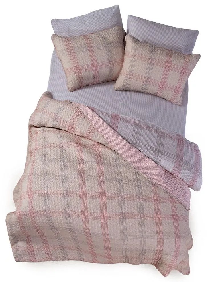 Κουβερλί Bradford Pink Nef-Nef Queen Size 240x220cm Microfiber-Polyester