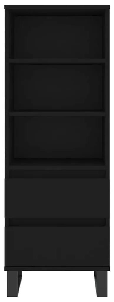 vidaXL Ντουλάπι Μαύρο 40 x 36 x 110 εκ. από Επεξεργασμένο Ξύλο