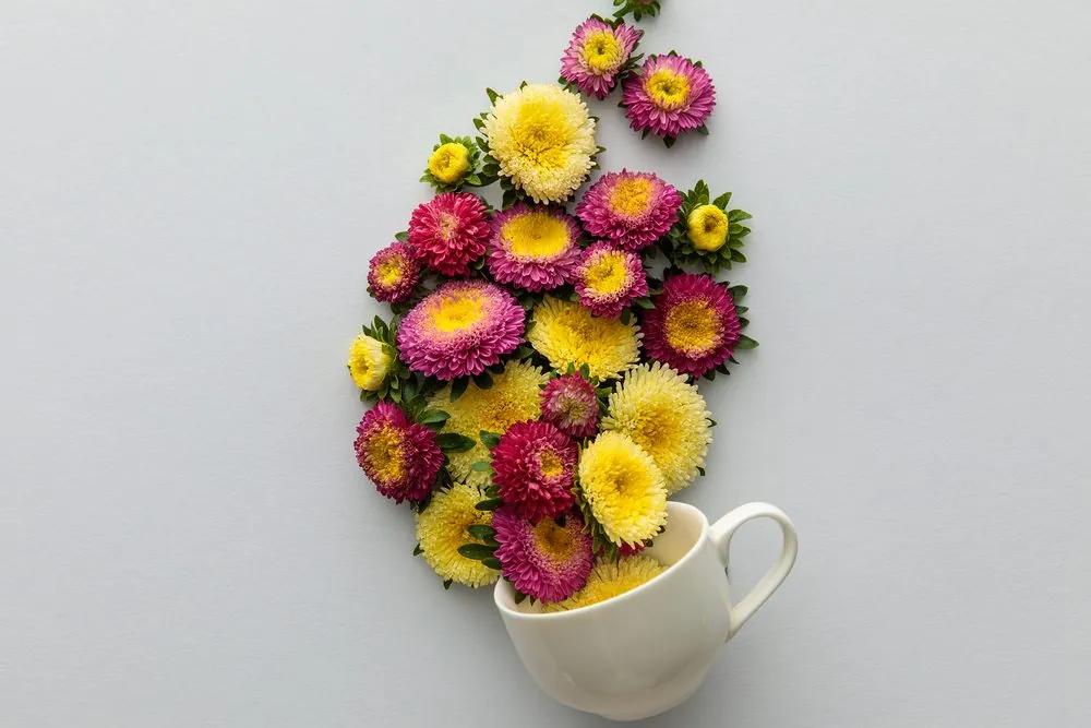 Κύπελλο εικόνων γεμάτο λουλούδια