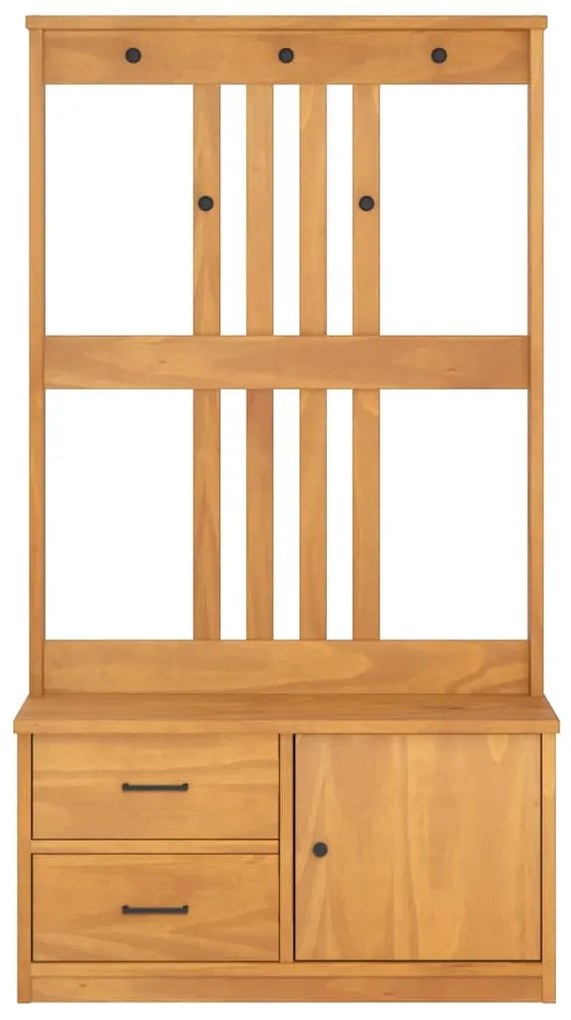 vidaXL Δέντρο χωλ "SANDNES" 87x40x159,5 εκ. Πεύκο μασίφ ξύλο