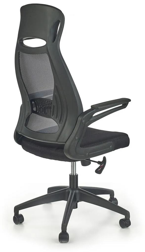 Καρέκλα γραφείου Houston 247, Γκρι, Μαύρο, 116x58x62cm, 13 kg, Με μπράτσα, Με ρόδες, Μηχανισμός καρέκλας: Κλίση | Epipla1.gr