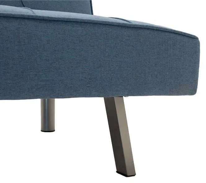 Καναπές-κρεβάτι Travis pakoworld 3θέσιος με ύφασμα ανοικτό μπλε 175x83x74εκ