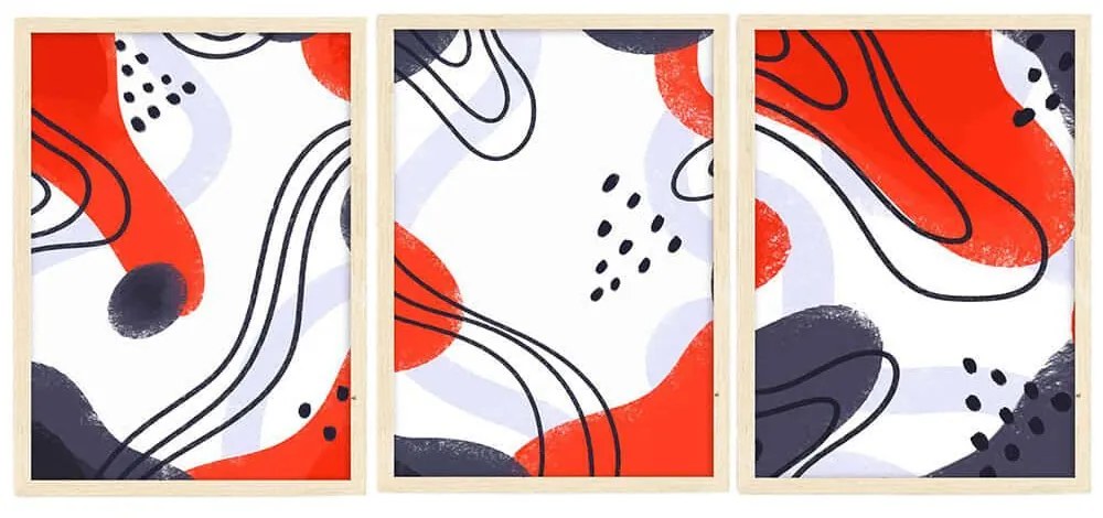 Κάδρα (Σετ 3Τμχ) 786DKT1482 70x100cm Multi Wallity Κάθετοι Mdf,Ξύλο