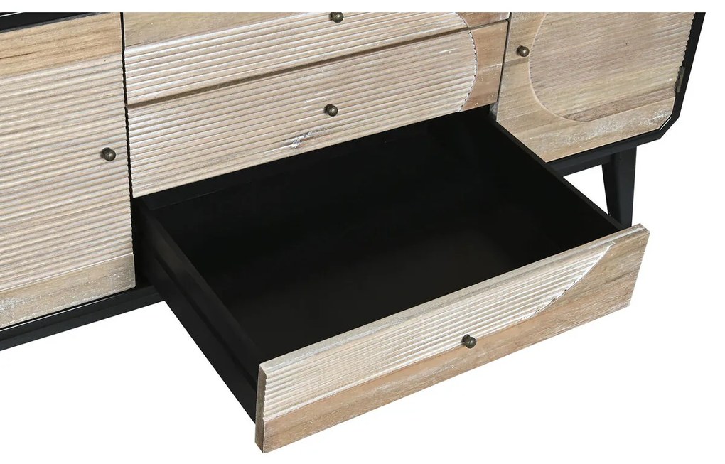 Τηλεόραση DKD Home Decor 120 x 50 x 58 cm Μαύρο Ξύλο