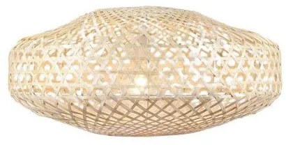 Κρεμαστό Φωτιστικό Οροφής E27 Rattan Φυσικό 124-01317-04 Luma Lighting-124-01317-04-Μπεζ 124-01317-04