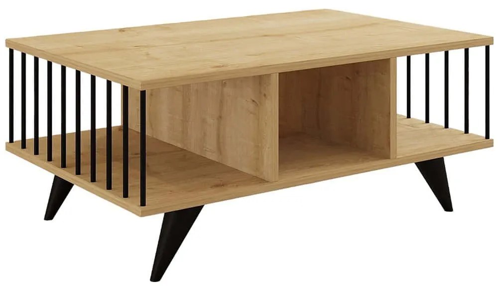 Τραπέζι Σαλονιού Bert 495SSE1324 90x60x40cm Oak