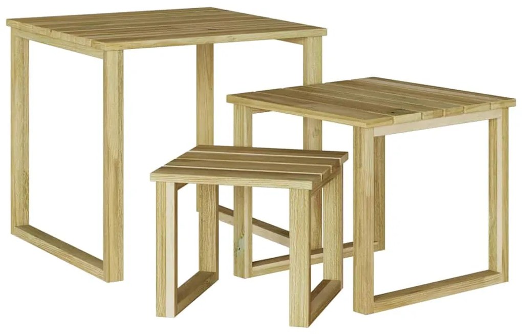 vidaXL Τραπέζι Ξαπλώστρας Καφέ 50.5 x 50 x 46 εκ.