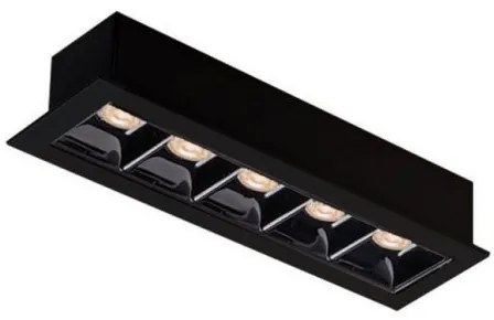 Σποτ Χωνευτό Aden Μαύρο LED 4,4X14,7 4260700 Viokef 4260700 Μαύρο