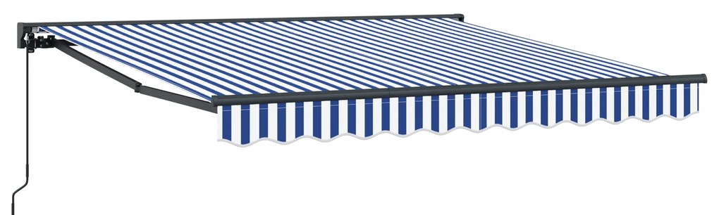 vidaXL Σκηνίτσα Αναδιπλούμενη Μπλε και άσπρο 350x250 εκ ύφασμα