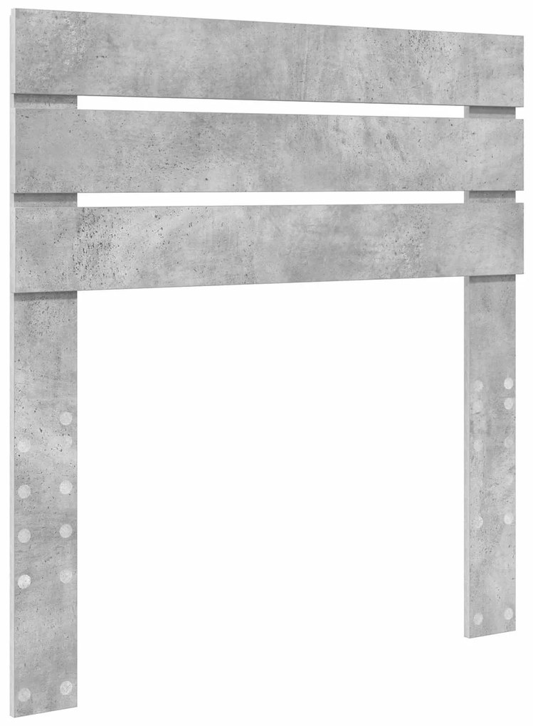 vidaXL Κρεβάτι Αποθήκης Σκυρόδεμα Γκρι 100 x 200 cm Επεξεργασμένο ξύλο