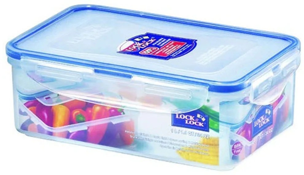 Δοχείο Φαγητού HPL817 20.5x13.4x6.9cm 1Lt Clear-Blue Lock &amp; Lock Πολυπροπυλένιο