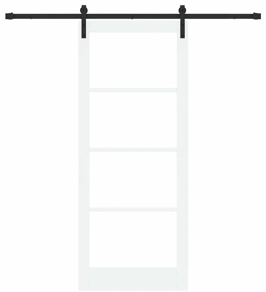 vidaXL Συρόμενη Πόρτα ORKDAL Λευκό 86 x 211 cm Μασίφ ξύλο πεύκου