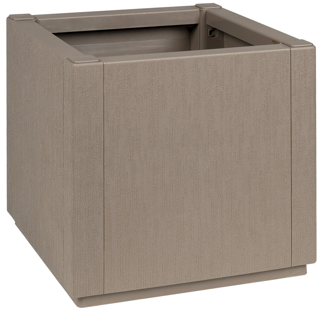 vidaXL Γλάστρα Κήπου Καφέ 36x36x35 εκ PP