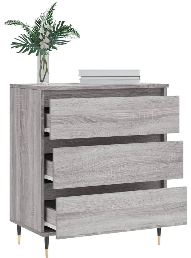 vidaXL Ντουλάπι Γκρι Sonoma 60x35x70 εκ. από Επεξεργασμένο Ξύλο