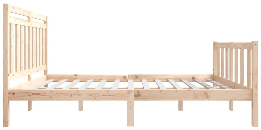 vidaXL Πλαίσιο Κρεβατιού 150 x 200 εκ. Μασίφ Ξύλο King Size