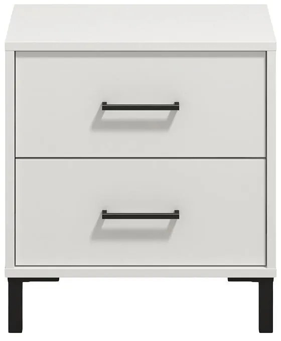 Κομοδίνο Vienne NO2F Λευκό 48x40x52 εκ. 48x40x52 εκ.