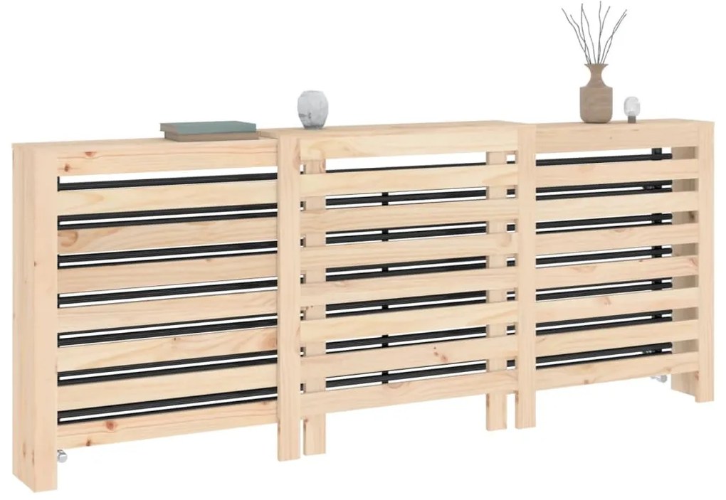vidaXL Κάλυμμα Καλοριφέρ 210x21x85 εκ. από Μασίφ Ξύλο Πεύκου