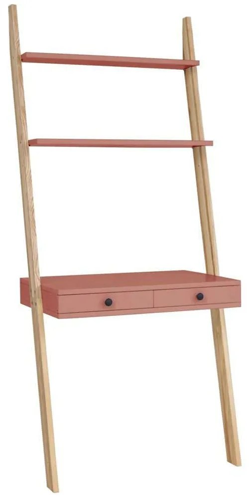 Γραφείο Ladder Leno LENOO16 79x49x183cm Dark Coral