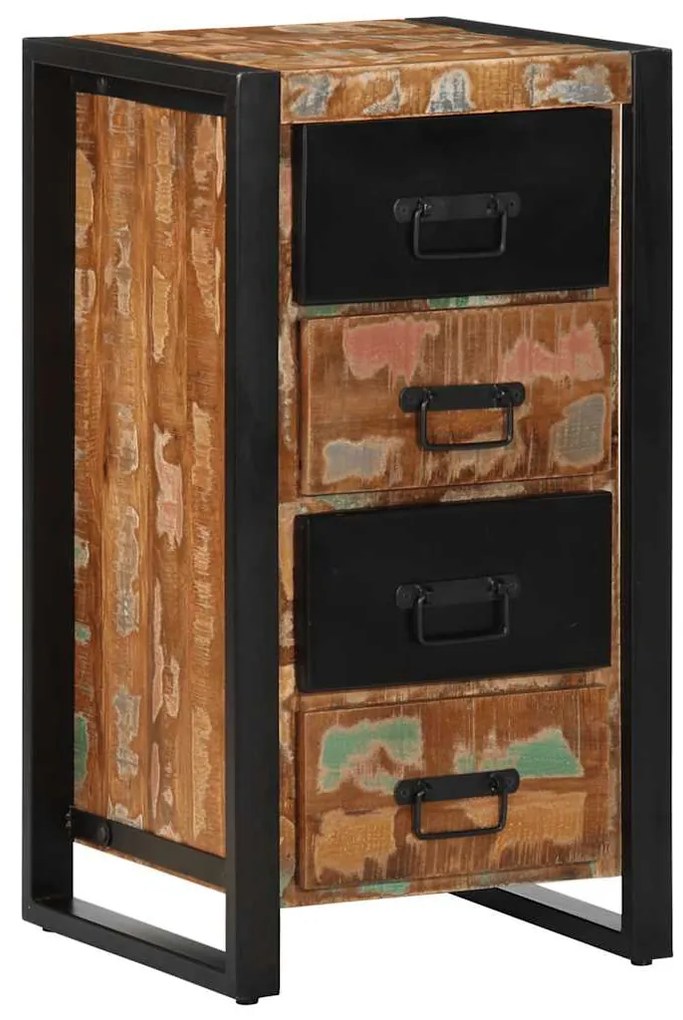 ντουλάπι συρταριών vidaXL Πολύχρωμο Στερεό ξύλο αναγεννημένο