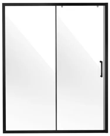 VEVOR Semi-frameless Shower Door 57.7-59&quot; x 70&quot; Tempered Glass 1/4&quot; Matte Black